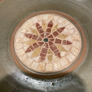 Vintage Ceramic mosaic candy dish/trinket dish